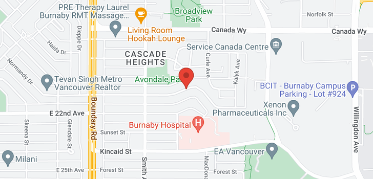 map of 3950 NITHSDALE STREET